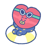 Vacation Tube Sticker by BT21