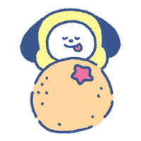 Orange Chimmy Sticker by BT21