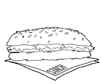 Amsterdam Sandwich Sticker by STACH