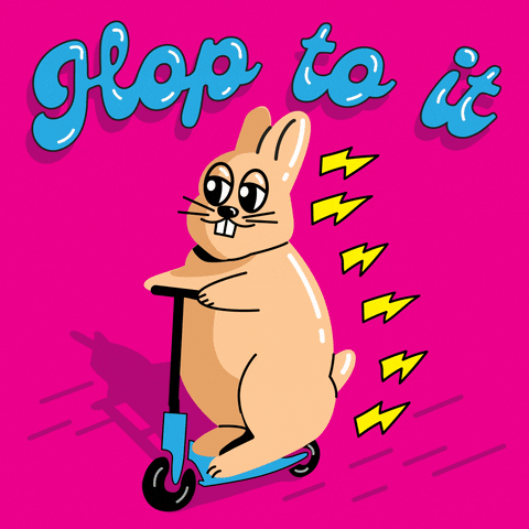 Lets Go Bunny GIF by INTO ACTION