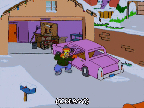 driving homer simpson GIF