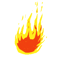 Fire Burn Sticker by culchie spice