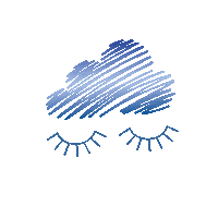 MYCLOUDtransithotel cloud sleeping fra layover Sticker