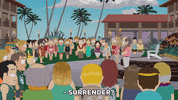 butters stotch crowd GIF by South Park 