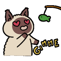 I Want Love Sticker by Cat and Cat Comics