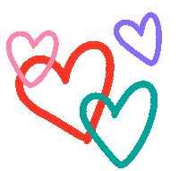 I Love You Hearts Sticker