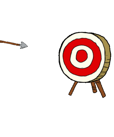 Arrow Target Sticker by dTouch