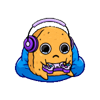 Happy Video Games Sticker by Sad Nuggie