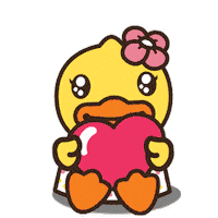 girl thank you Sticker by B.Duck