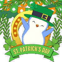 St Patricks Day Penguin Sticker by Pudgy Penguins