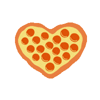 Cheese Pizza Love Sticker
