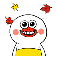 Autumn Smile Sticker by kwaesam