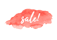 Folksy sale discount offer watercolour Sticker