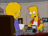 begging bart simpson GIF