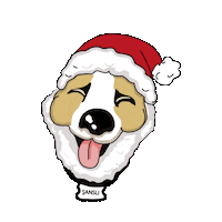 Dog Christmas Sticker by Hacettepe University Department of Graphic Design