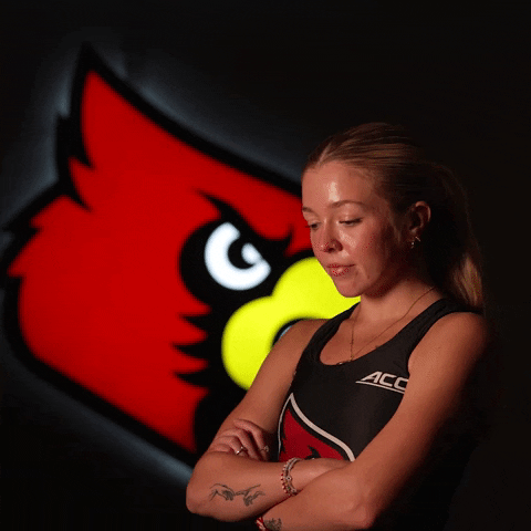 Head Down University Of Louisville GIF by Louisville Cardinals