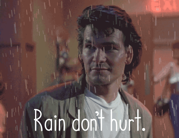 Patrick Swayze Rain GIF