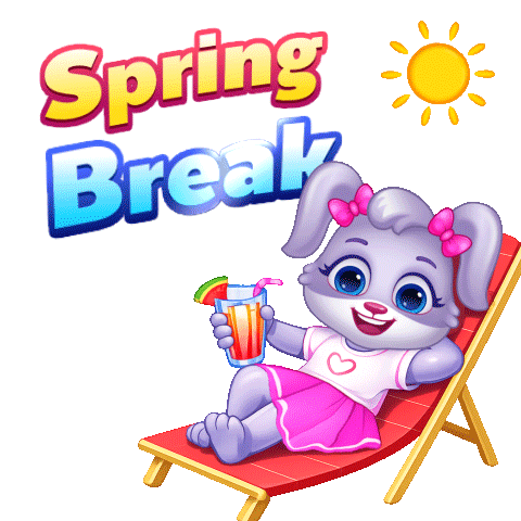 Spring Break Vacay Sticker by Lucas and Friends by RV AppStudios