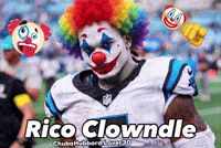 Clown Chuba Hubbard GIF