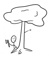 tree axe lumberjack runescape whack GIF