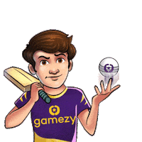 gameskraft game ball cricket shot Sticker