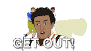Get Out Football Sticker by Bleacher Report