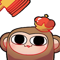 Monkey Oooo Sticker