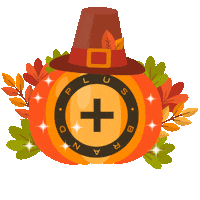 Turkey Dinner Thanksgiving Sticker by PLUS BRAND