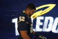 Toledo Football Helmet On GIF by Toledo Rockets