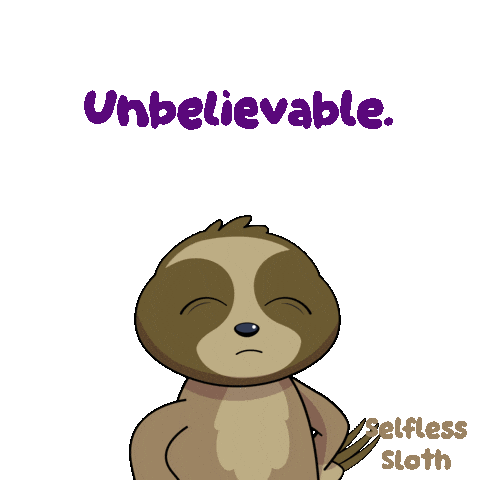 No Way Sloth Sticker by VeeFriends