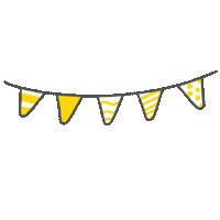 juliahinger party geburtstag dekoration girlande Sticker