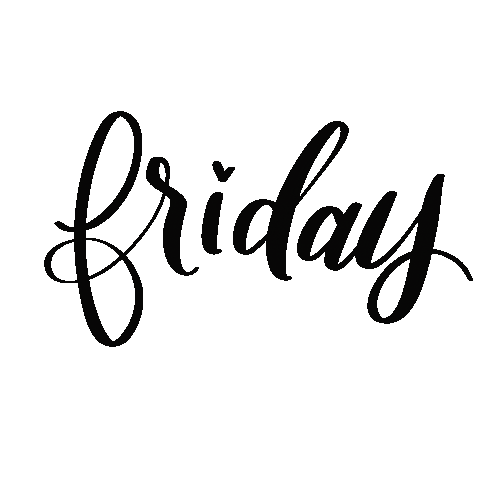 Friday Sticker by villabeautifful