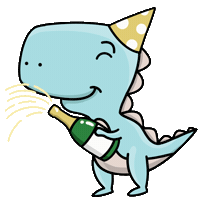 Party Celebrating Sticker by Brenfi