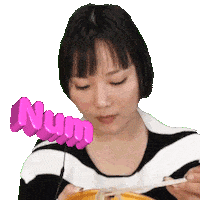 Shibuya_Kaho eat noodle num kaho shibuya Sticker