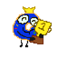 Pixel Celebrate Sticker