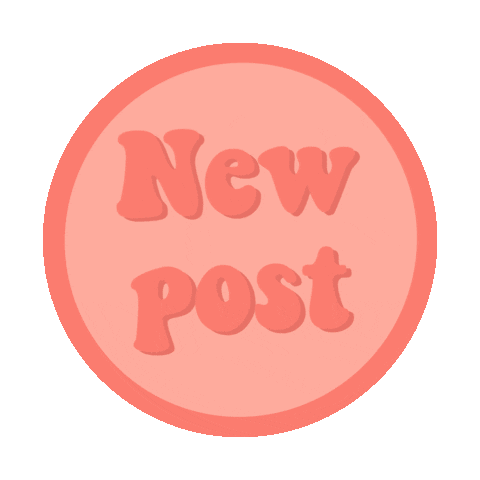 New Post Circle Sticker