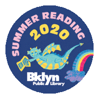 Rainbow Dragon Sticker by Brooklyn Public Library