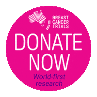 bctrials pink cancer donate research Sticker