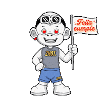 Caliente Feliz Cumple Sticker by Zhot