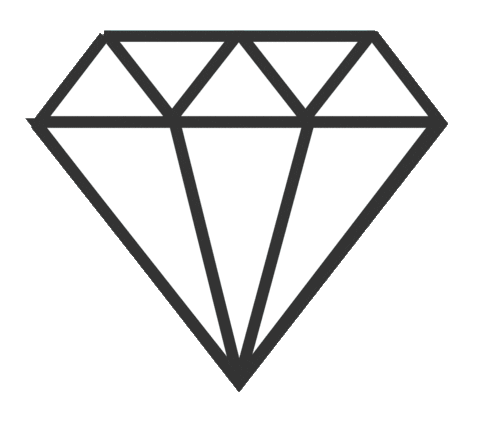 Diamond Sticker by Black Math