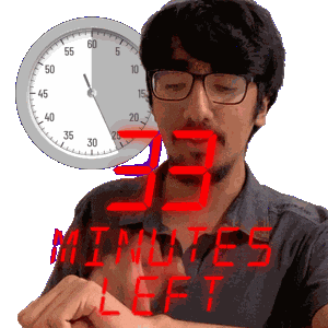 33 Minutes Sticker