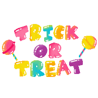Trick Or Treat Halloween Sticker
