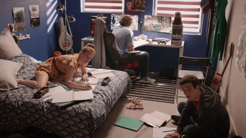 school homeworks GIF by Un si grand soleil