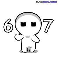 6 7 Lol Sticker by Playgigaverse