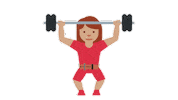 Woman Workout Sticker by EmojiVid
