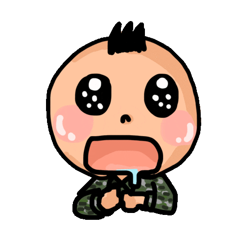 shovihuang hungry want army104tw Sticker