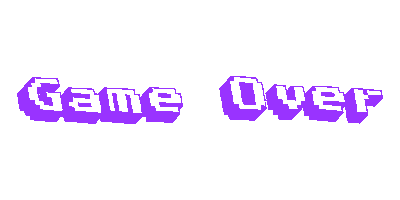 Game Over Text Sticker