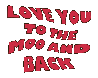 cow moo Sticker by dirrty