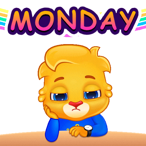 Tired Wake Up Sticker by Lucas and Friends by RV AppStudios