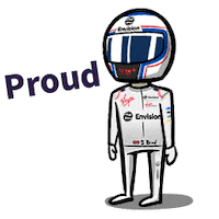 proud formula e Sticker by Envision Virgin Racing Formula E Team!